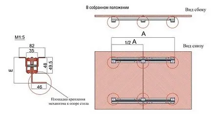 Így ovális tolóasztalt a konyhában kezével