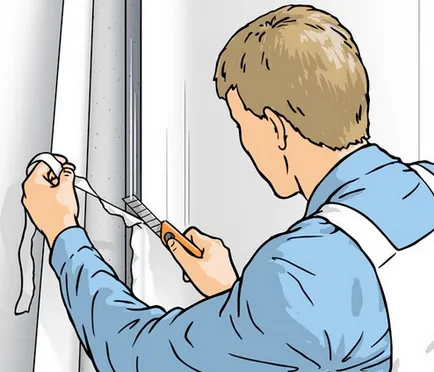 Как да се залепи винилови тапети в ъглите