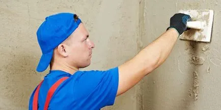 Стените на мазилка в къщата