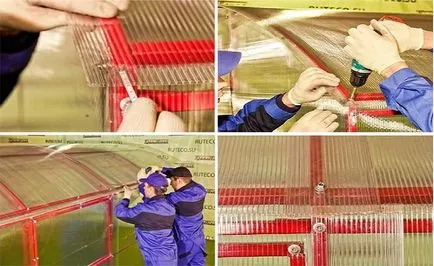 Както слагате поликарбонат