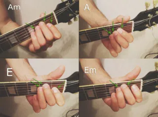 Milyen gyorsan megtanulják akkordok, guitarchik