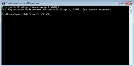 Hogyan töredezettségmentesítéséhez meghajtó Windows 7