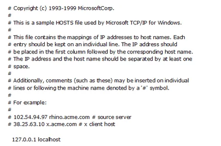 Úgy kell kinéznie a hosts fájlt windows 7 (hosts) Úgy kell kinéznie a hosts fájlt a Windows 7