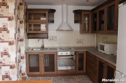 Кухненски дизайн в къщата на панела Кухненски дизайн в къщата на панела