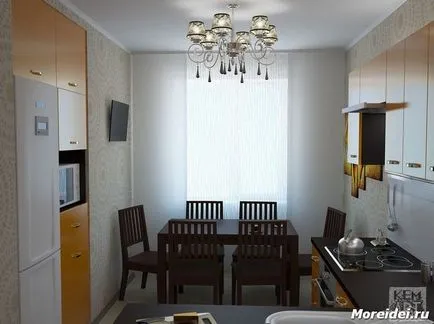 Кухненски дизайн в къщата на панела Кухненски дизайн в къщата на панела