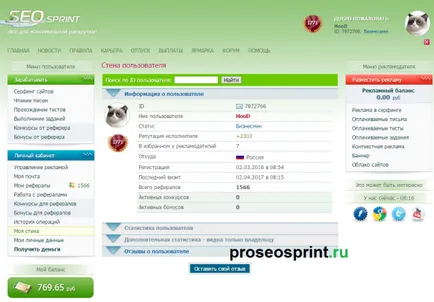 Какво seosprint на сайта