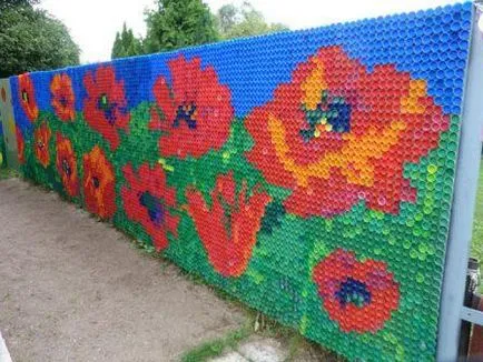 Какво да се направи на пластмасови бутилки капачки