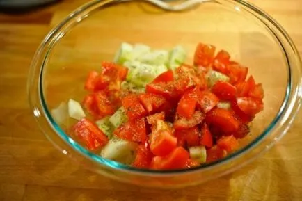 Салата с пържени картофи