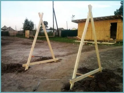 Дървена люлка като