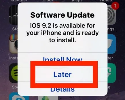 Hogyan lehet megszabadulni a bosszantó frissítés ios, ios hírek (operációs rendszer) Hogyan lehet megszabadulni a bosszantó frissítés ios, ios hírek
