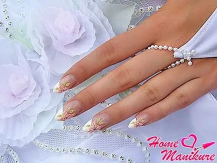 Френски маникюр сватба