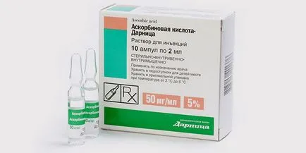 Аскорбиновата киселина в инструкциите за употреба ампули за лицето и косата