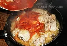 Chakhokhbili пиле - рецепта със стъпка по стъпка снимки