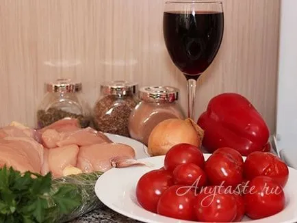 Chakhokhbili пиле грузински стъпка рецепта със снимки, как да се готвя с