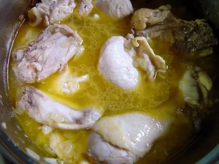 Chakhokhbili пиле орехи, мазнини (пилешко) Chakhokhbili пиле с орехи, бекон