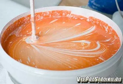 Разреденият акрилна боя