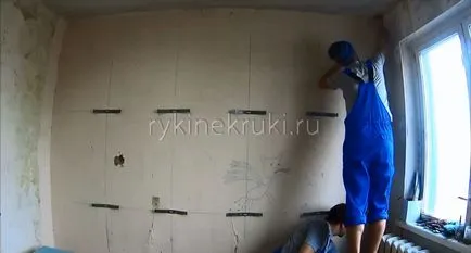 Hogyan szereljünk egy profilt, gipszkarton falra, kezek horgok