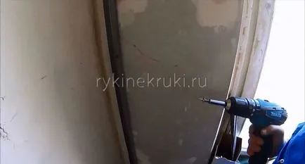 Hogyan szereljünk egy profilt, gipszkarton falra, kezek horgok