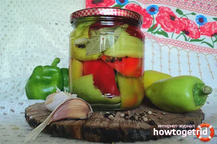 Hogyan pácolt paprika téli