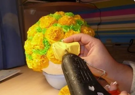 Цветя от салфетки 1