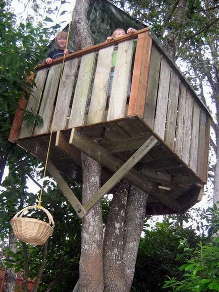 Treehouse снимка със собствените си ръце, диаграма, видео инструкция