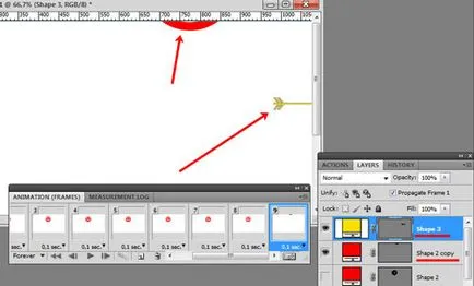 Photoshop как да се направи GIF анимация ( «Tweens анимационни кадри») Photoshop как да се направи GIF анимация