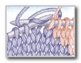 Intarsia плетене техника и промяна вход цвят