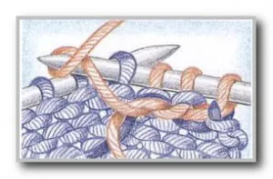 Intarsia плетене техника и промяна вход цвят