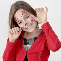 Hogyan kell felhívni a macska szájkosár macska az arcát a gyermek, hogyan kell csinálni akvagrim