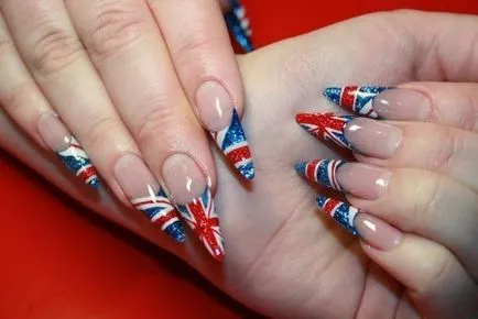 Hogyan kell felhívni a brit zászló körmök (manikűr) Hogyan festeni a körmöd a brit zászló