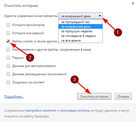 Как да се почисти бисквитките в mozile, Google Chrome, Opera, Yandex и ръб
