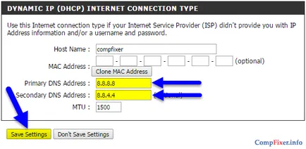 A DNS konfigurálása