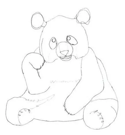 Hogyan kell felhívni a panda egyszerű fogantyú segítségével a kép (felhívni) Hogyan kell felhívni a panda egy egyszerű tollról fotó