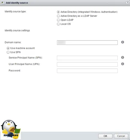 Hogyan kell helyesen konfigurálni SSO a vmware VirtualCenter szerver, szerver konfiguráció Windows és Linux