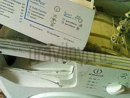 Как да се демонтира пералня Indesit (INDESIT WISL 86) на - лесно нещо