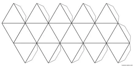 Как да си направим icosahedron от хартия в стъпки 1