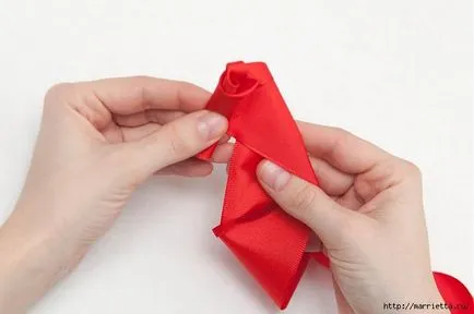Как да си направим розетка на панделка