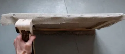 Hogyan húzza a vászon egy keret, linteum