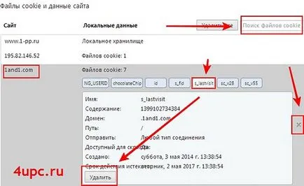 Как да изтриете отделни бисквитки в браузъра ви, Google Chrome