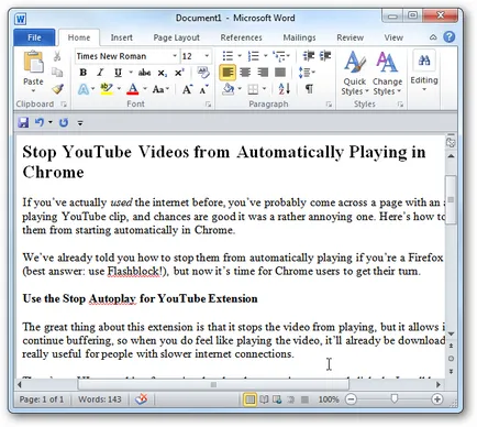 Как да премахна хипервръзка от Microsoft Word документ (Word) Как да премахна хипервръзка от Microsoft Word документ