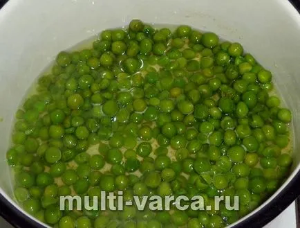Консервирани зелен грах през зимата