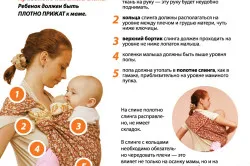 Hogyan kell viselni a parittya gyűrűk kanyargós újszülött választás, rajta (fotó és videó) (gyűrűk) Hogyan kell viselni a parittya gyűrűk kanyargós újszülött választás, rajta (fotó és videó)