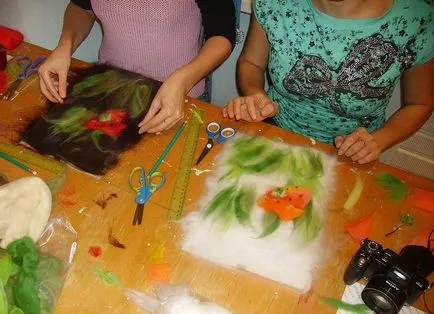 Мокри уроци сплъстяване и майсторски класове, моделът за начинаещи видео върху плата за дясното пелерина