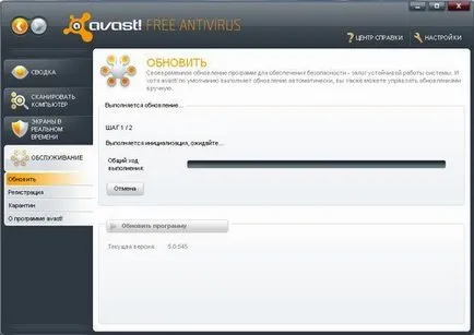 актуализация Avast