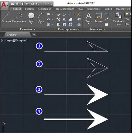 Кройката и как да се направи стрелката в AutoCAD Кройката и как да се направи стрелката в AutoCAD
