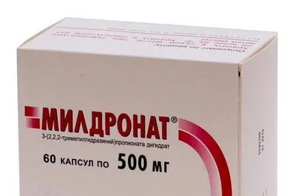 Parabulbarnom mildronata това като указания за приготвяне и употреба състав mildronat (подготовка) Parabulbarnom mildronata това като инструкция за mildronate подготовката и композиция,