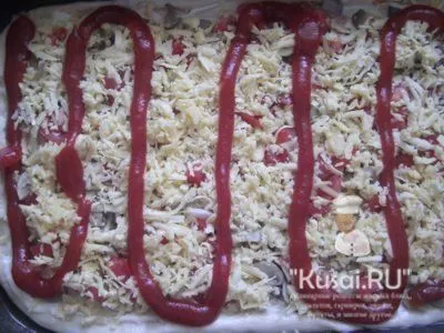 Пица с гъби и домати - с стъпка по стъпка рецепти снимки