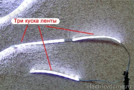 Свързване на светодиодна лента с ръцете си