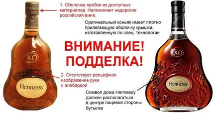 Hogyan lehet megkülönböztetni a hamis Hennessy XO