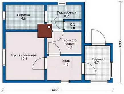 Проекти за бани тухла, изграждат собствените си ръце, снимки, видео